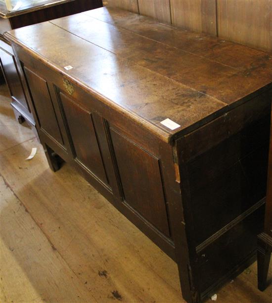 Antique oak panelled  coffer